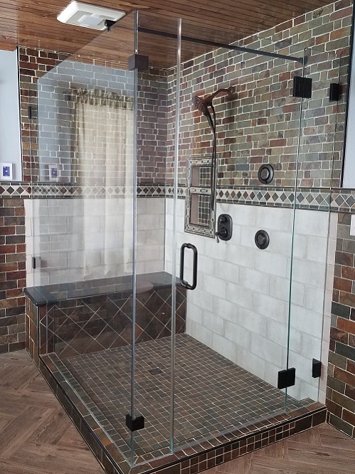 glass shower enclosure