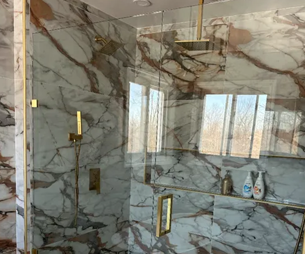 glass shower enclosure
