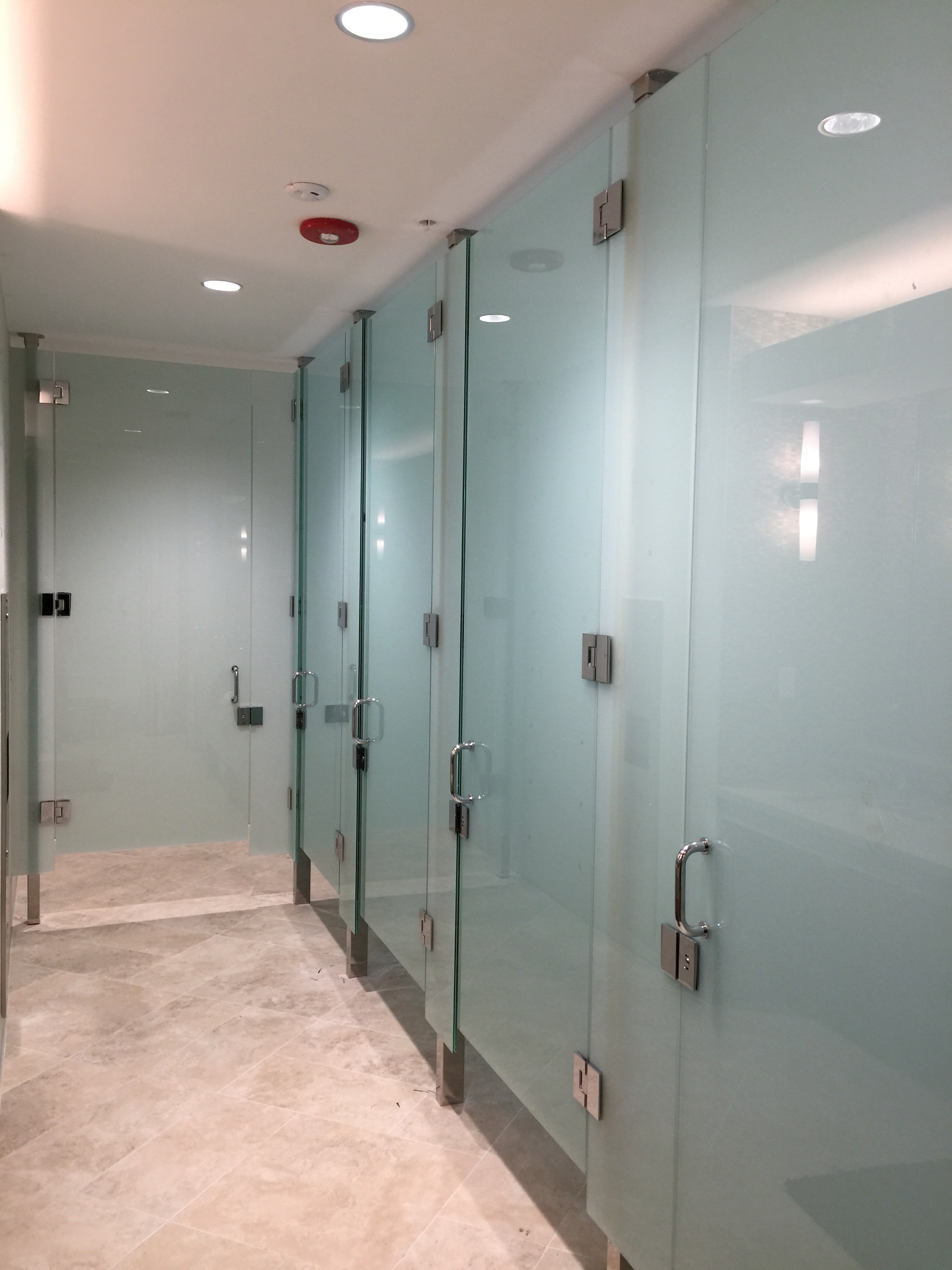Showcase Shower Door Company restroom partitions