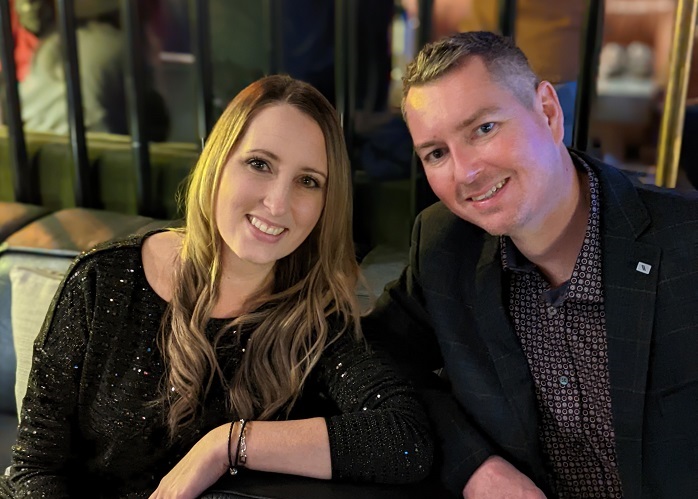 Chris Newall & wife Jamie