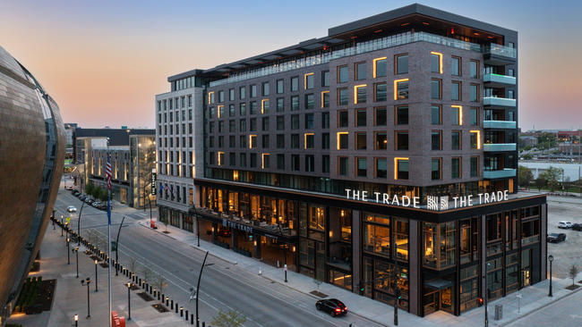 external view of The Trade Hotel in Milwaukee