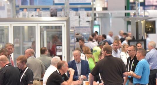 GlassBuild America tradeshow floor