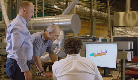 Crown Electrokinetics Staff working in plant