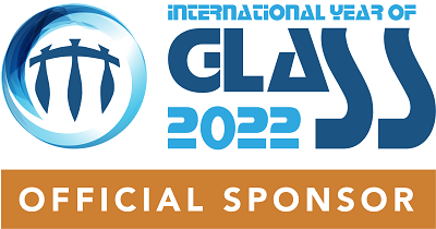 international year of glass 2022 official sponsor logo