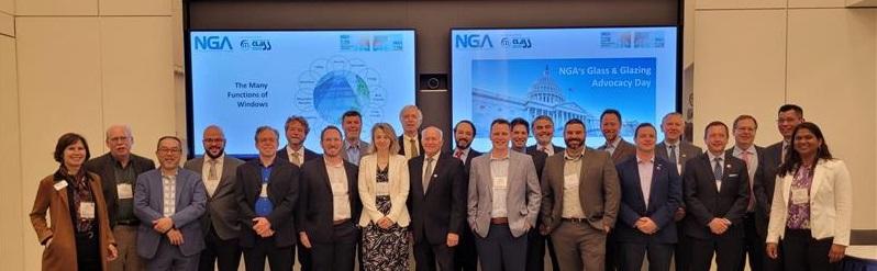 NGA staff and members gather for a picture