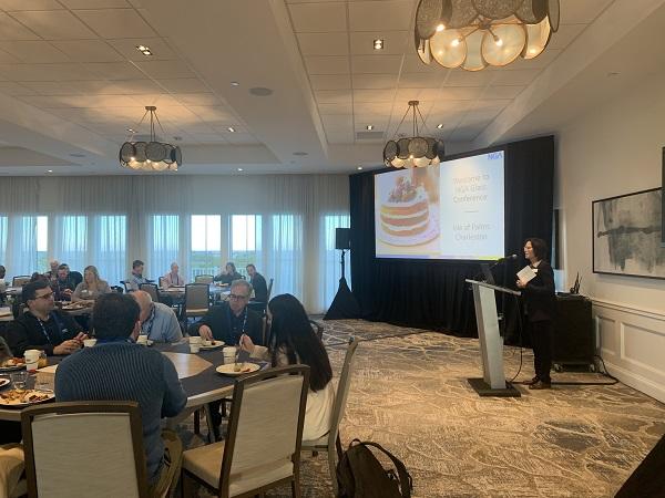 Nicole Harris addresses attendees at NGA Glass Conference
