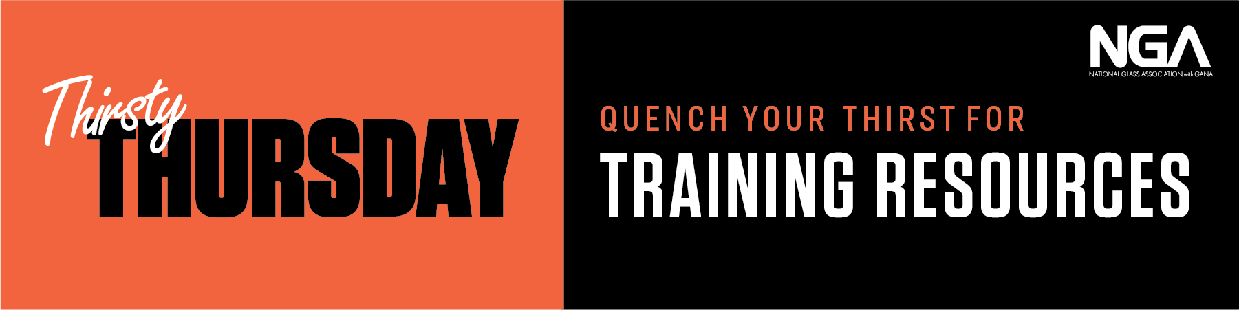 header graphic for Thirsty Thursday webinar on training resources