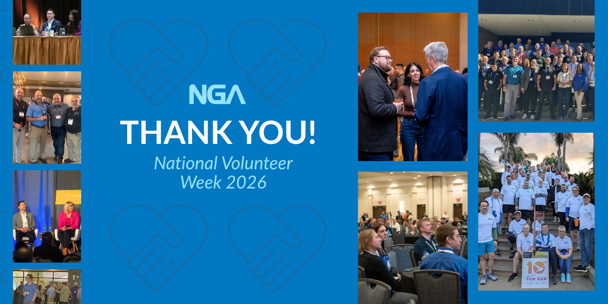 NGA's volunteers at meetings and events in 2026